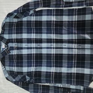 Old Navy Men's Blue Plaid Shirt